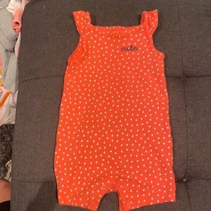 Hot pink baby romper